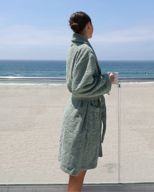 Aquatic Turtle Robe - Sage - Image 3