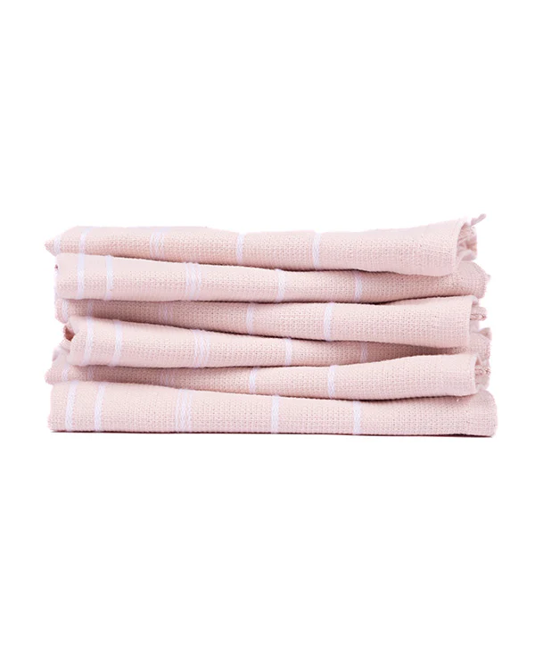 Classic Bath Washcloth Bundle- 6 Pack - Calcite Pink - Image 3