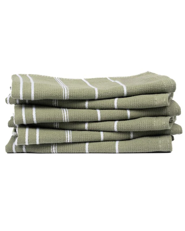Classic Bath Washcloth Bundle- 6 Pack - Hedge Green - Image 2