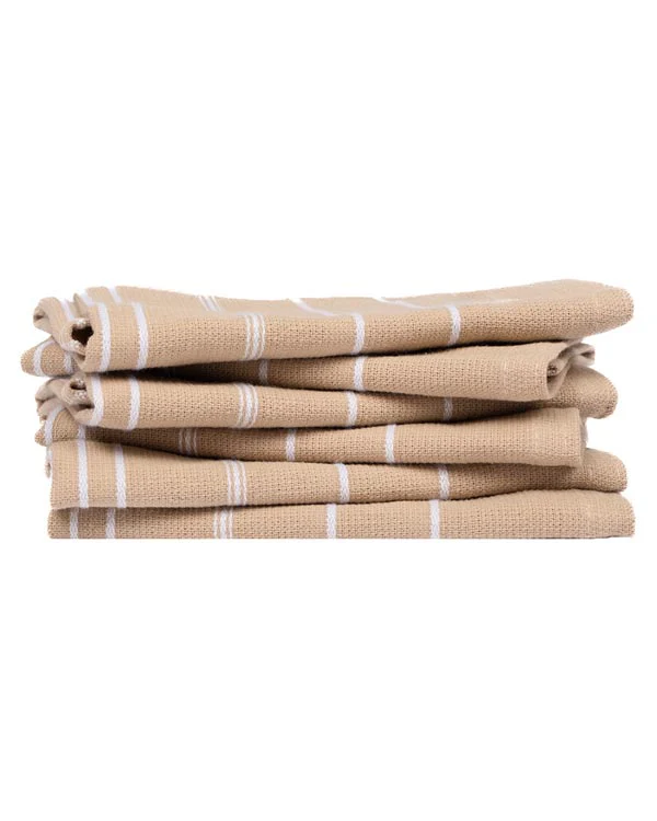 Classic Bath Washcloth Bundle- 6 Pack - Sand - Image 3