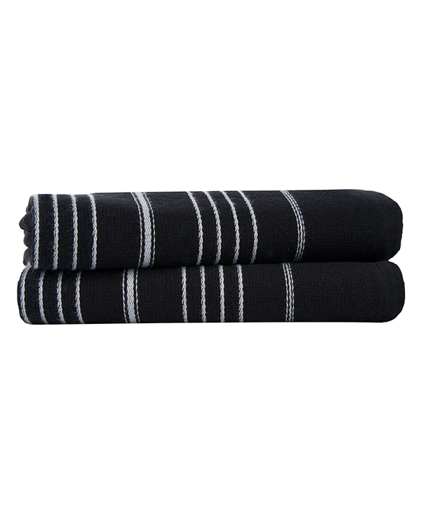 Classic Fringeless Hand Bath Bundle - 2 Pack Black - Image 2