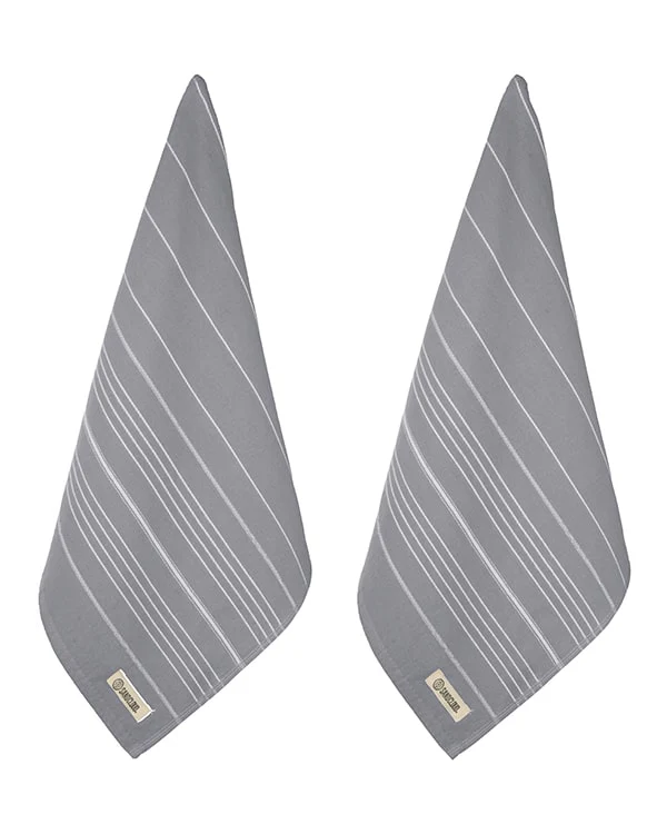 Classic Fringeless Hand Bath Bundle 2 Pack - Grey - Image 4