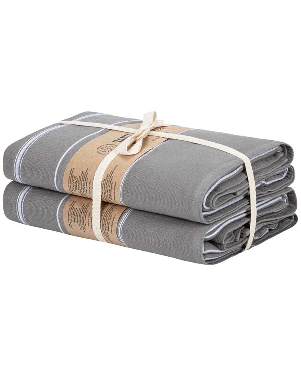 Classic Fringeless XL Bath Bundle - Grey - 2 Pack - Image 11