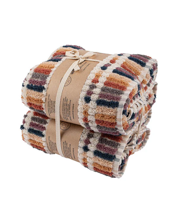Dashes Stripe Bath Bundle - 2 Pack - Spice - Image 6