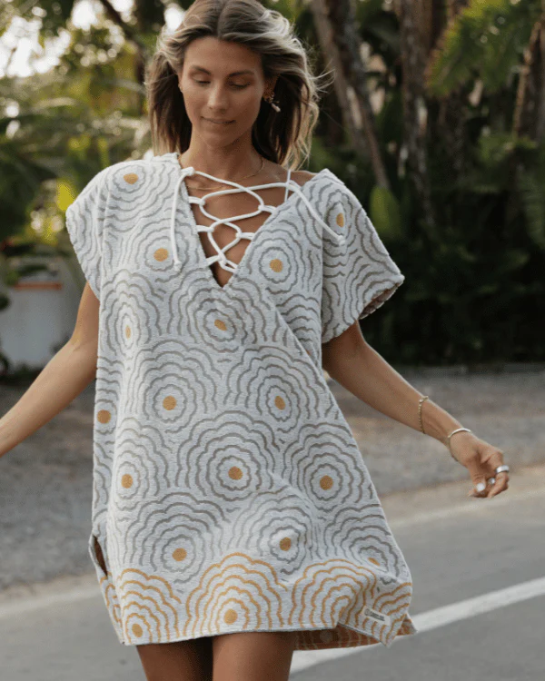 Flower Waves Cover Up - Womens