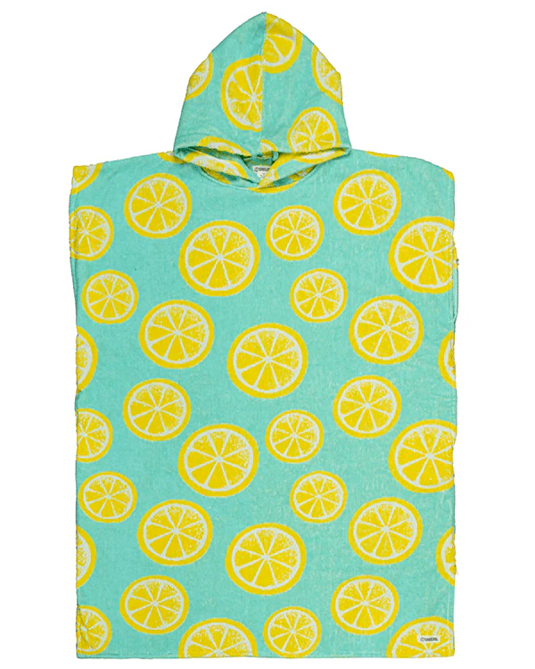 Lemons Hooded Poncho - Image 2