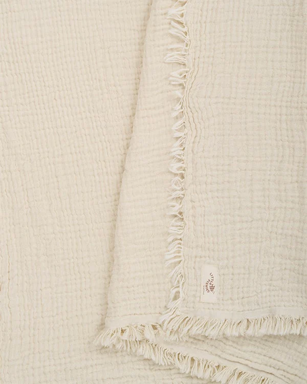 Little Fishies Gauze Receiving Blanket Set - 3 Pack - Natural / Beige / Warm Taupe - Image 10