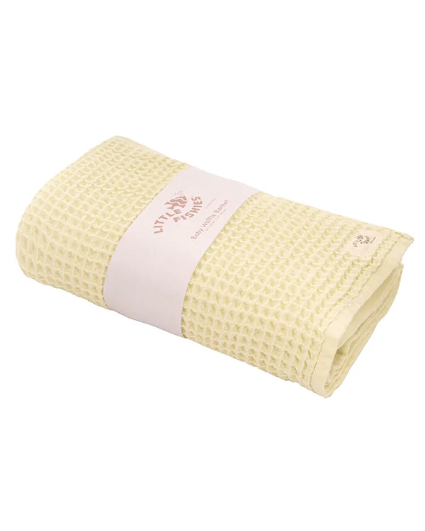 Little Fishies Waffle Blanket - Butter - Image 6
