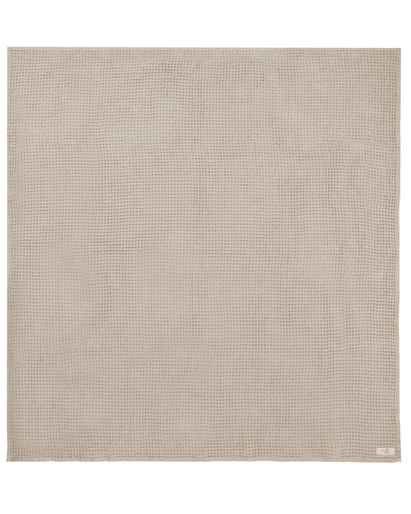 Little Fishies Waffle Blanket - Warm Taupe - Image 2