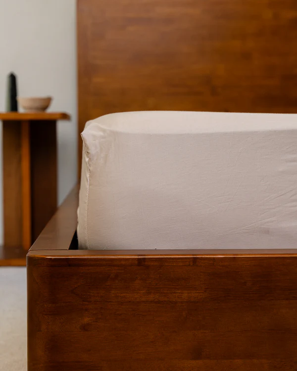 Luxe Sateen Sheet Set Beige - Image 5