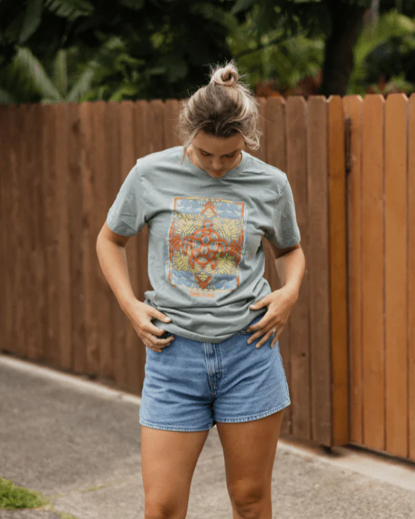 Mandala Turtle SS Tee - Chinoise Green - Image 3
