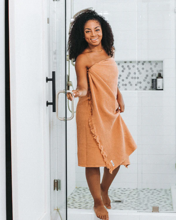 Micro Waffle Bath Bundle - 2 Pack - Beige - Image 5