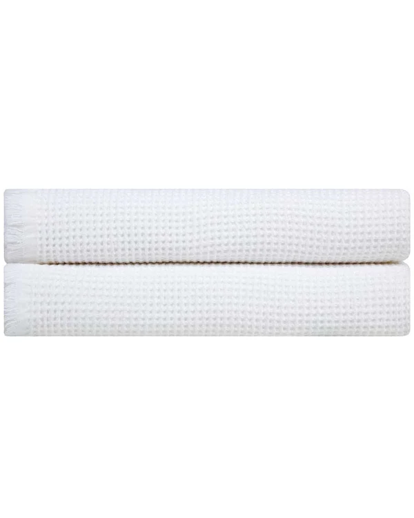 Micro Waffle XL Bath Bundle - 2 Pack - Ivory - Image 7