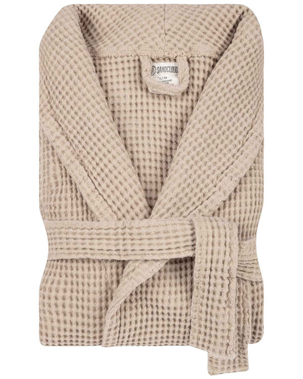Micro Waffle Robe - Sand - Image 5