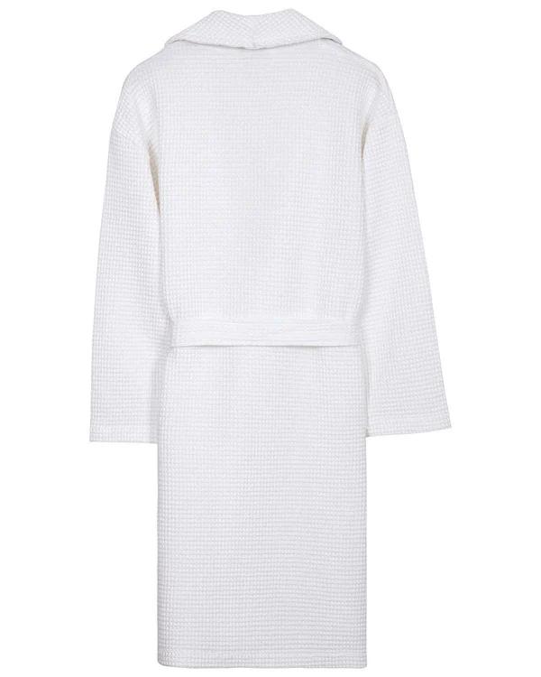 Micro Waffle Robe - Frost White - Image 3