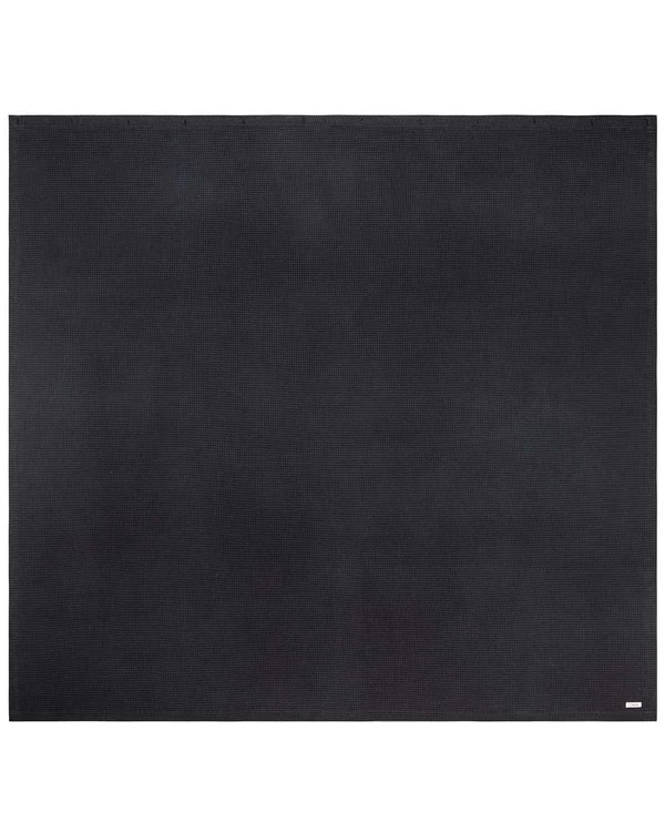 Micro Waffle Shower Curtain - Black