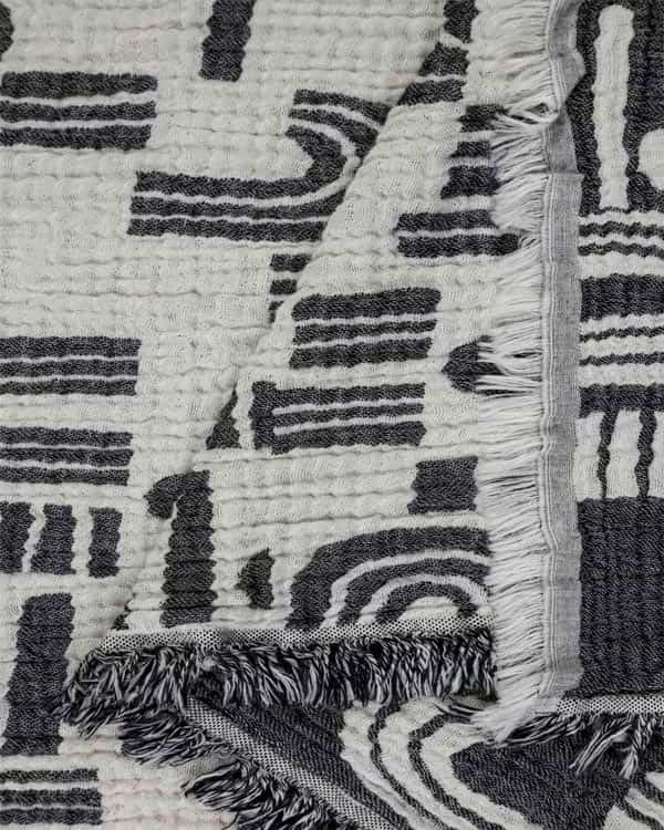 Retro Arches PARTY BLANKET™ Black - Image 2