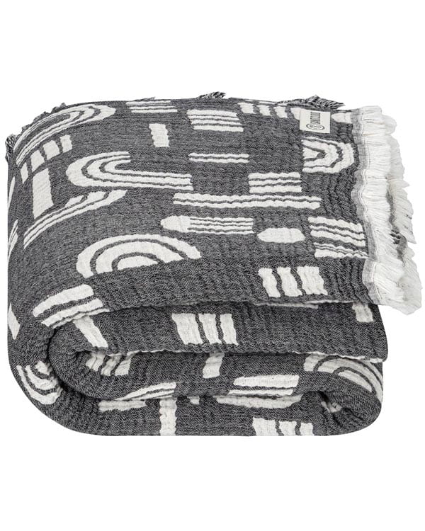 Retro Arches PARTY BLANKET™ Black - Image 4