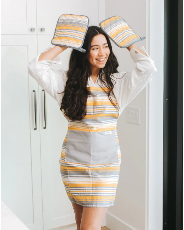 Saffron Stripe Apron - Image 3