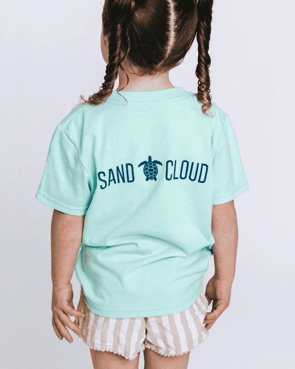 SC Whale Tail Kids Tee - Soft Mint - Image 2