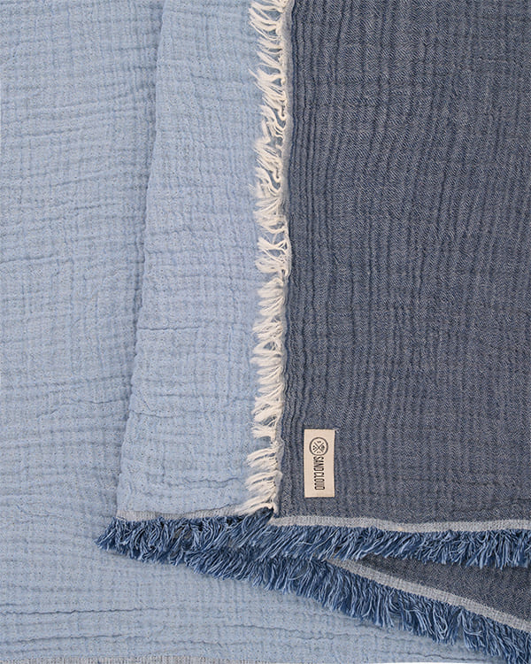 Senna Melange PARTY BLANKET™ Indigo - King - Image 5