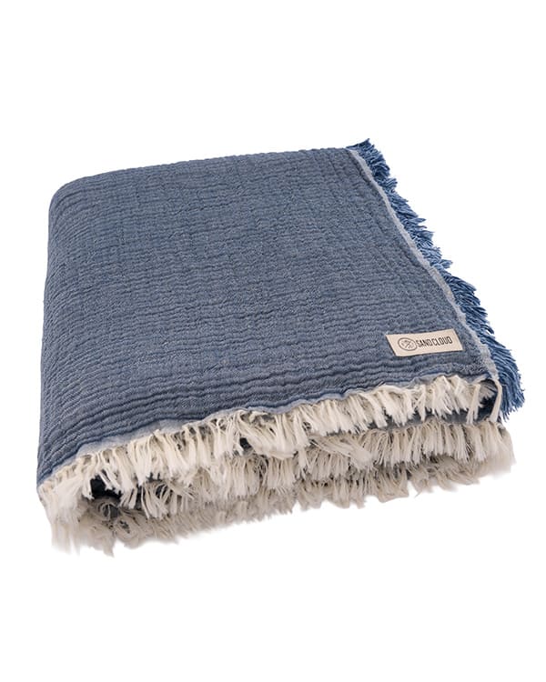 Senna Melange PARTY BLANKET™ Indigo - King - Image 7