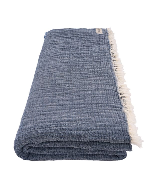 Senna Melange PARTY BLANKET™ Indigo - King - Image 8