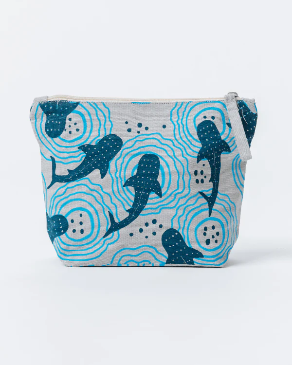 Shark Ripples Zipper Pouch - Image 2