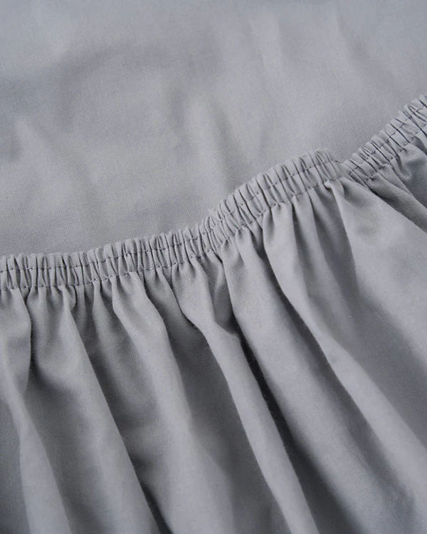 Signature Percale Solid Sheet Set Grey - Image 8