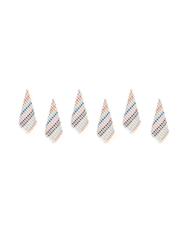 Stripe Polka Dot Washcloth Bath Bundle - 6 Pack - Image 4