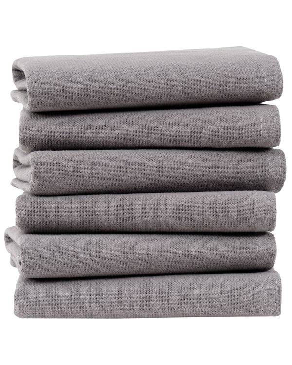 Terra Bath Washcloth  Bundle - 6 Pack - Grey - Image 3