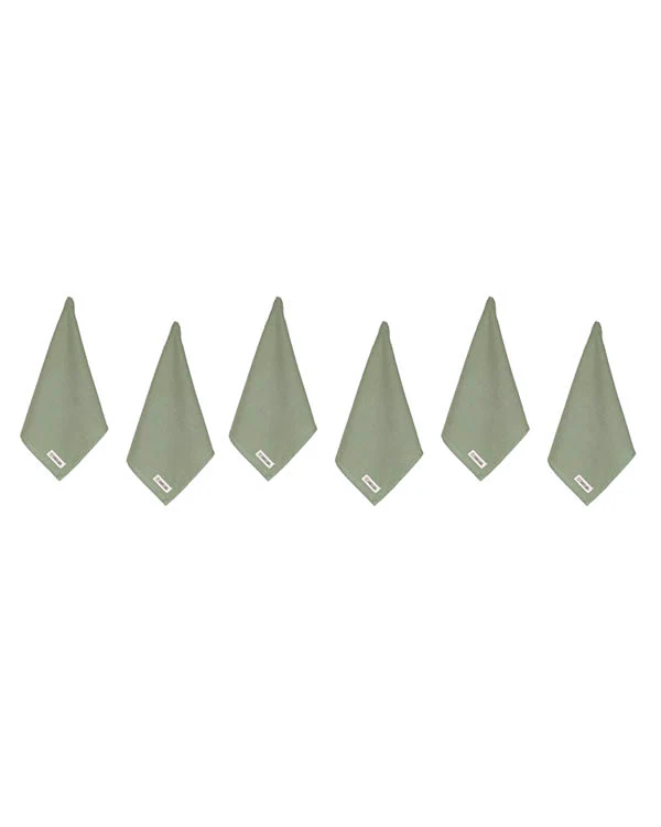 Terra Bath Washcloth Bundle 6 Pack -  Hedge Green - Image 4