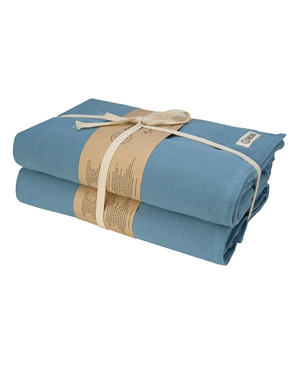 Terra Fringeless XL Bath Bundle - Slate Blue - Image 7