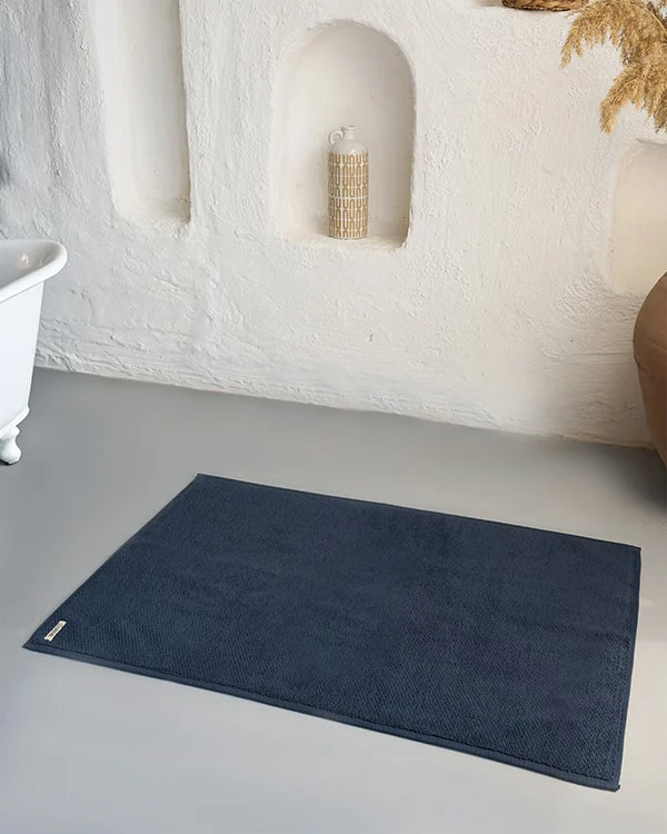 Willow Bath Mat - Navy - Image 2